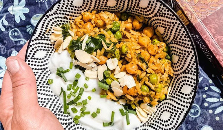 Chickpea Biryani (by @nourishflourishme)