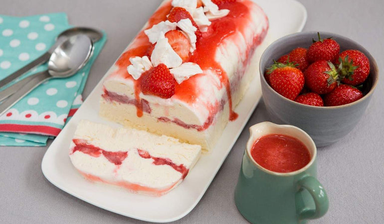 Strawberries & Cream Semifreddo