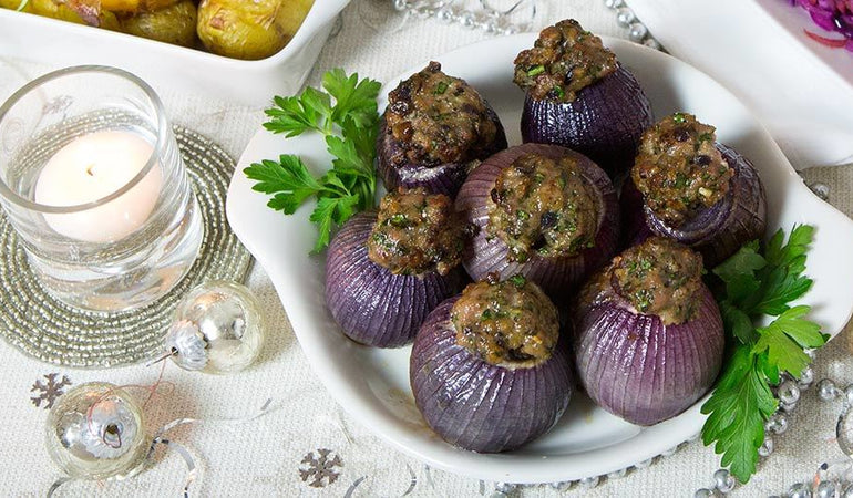 Sausage Stuffed Onions