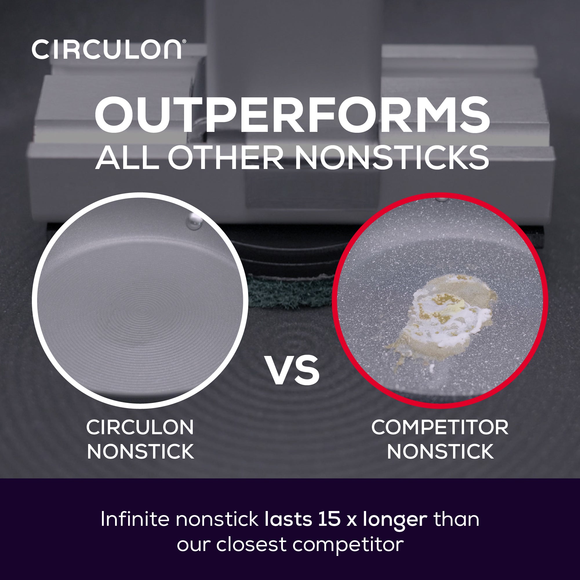 Infinite Non-Stick Induction Sauté Frying Pan & Lid - 24cm