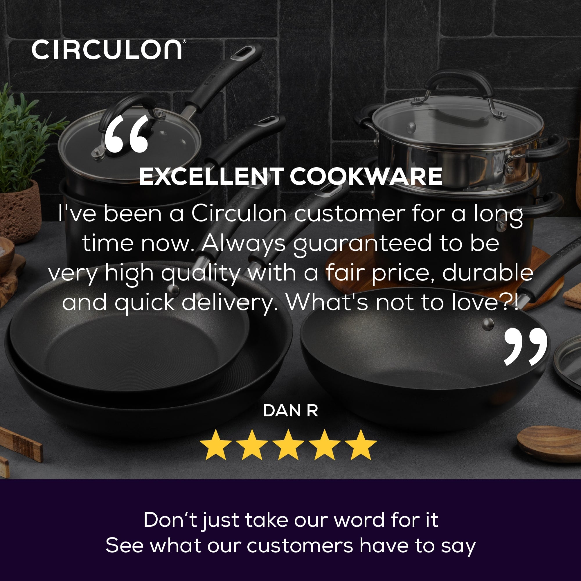 Total Non-Stick Induction Shallow Casserole & Lid - 2.8L