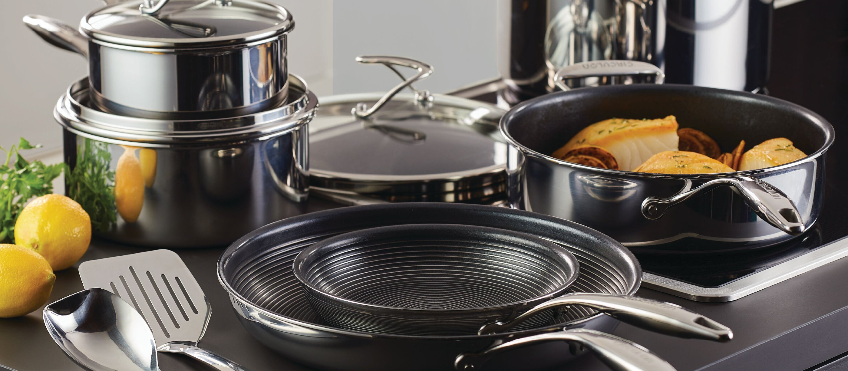 Circulon product image showing Circulon SteelShield Range Stainless Steel