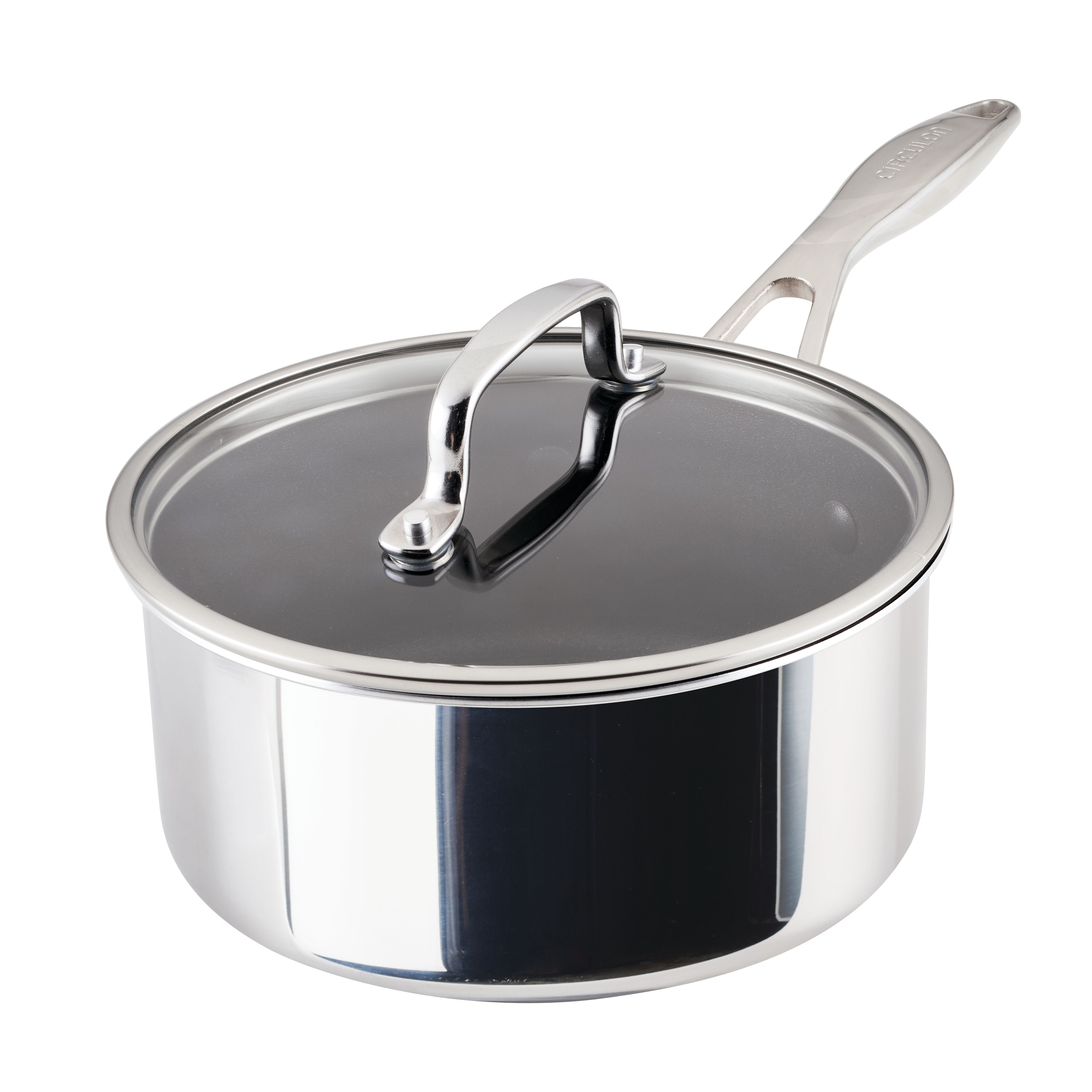 ScratchDefense Multi-Layer Stainless Steel Extreme Non-Stick Induction Saucepans - 2 Sizes