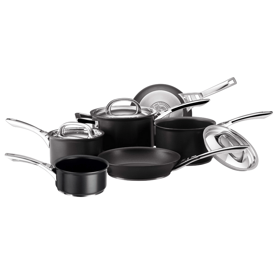 Infinite Non-Stick Induction Skillet, Milk Pan, Saucepan & Lid Set -  6 Pieces