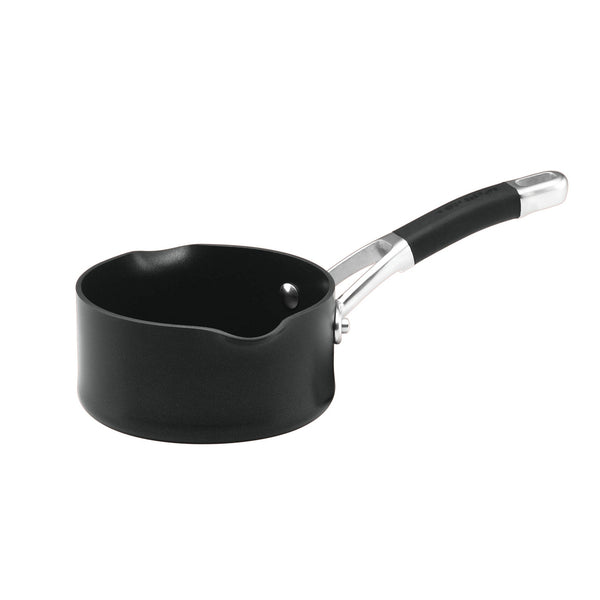 Small non-stick milk pan with pouring lip. 