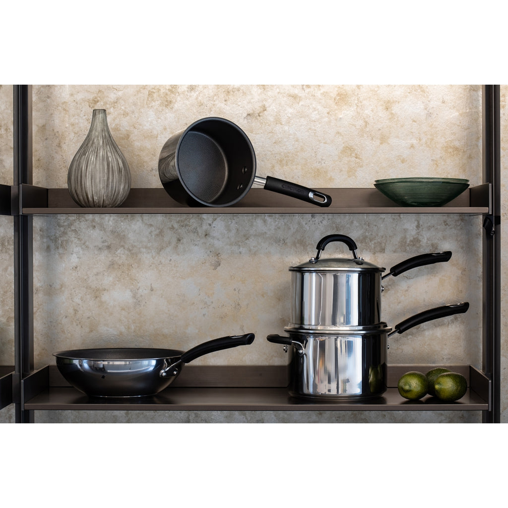 Total 24cm Stainless Steel Shallow Casserole Dish Oven Proof Circulon