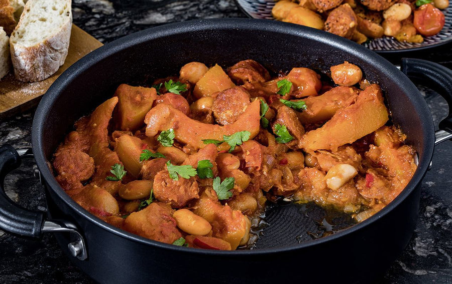 Butternut Squash, Chorizo & Butterbean One Pot Casserole