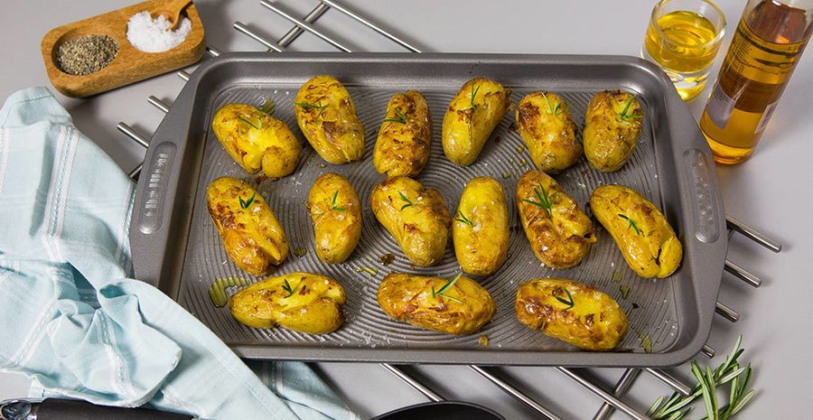 Rosemary Crushed Roast Potatoes