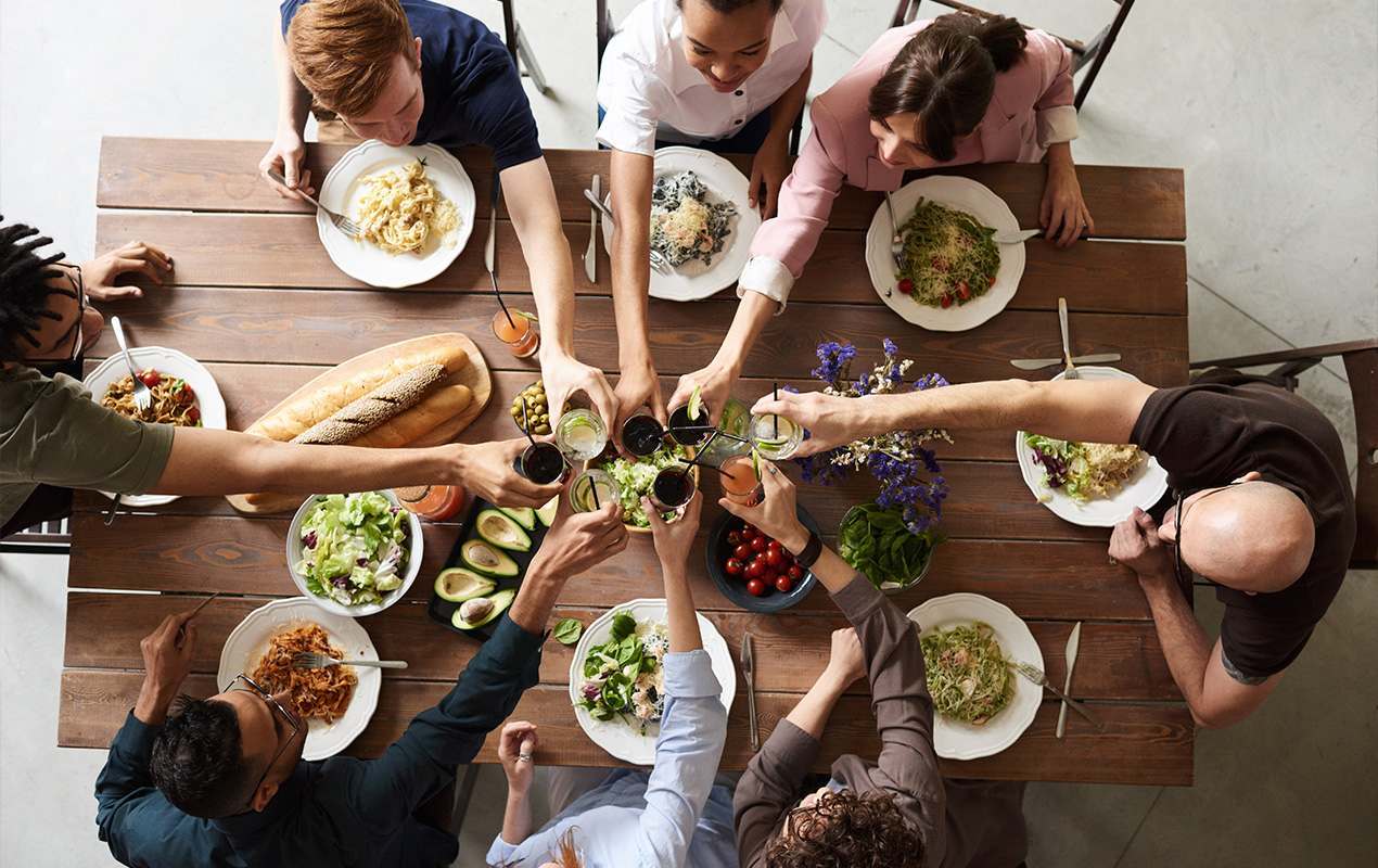 People celebrate Christmas with vegan dishes