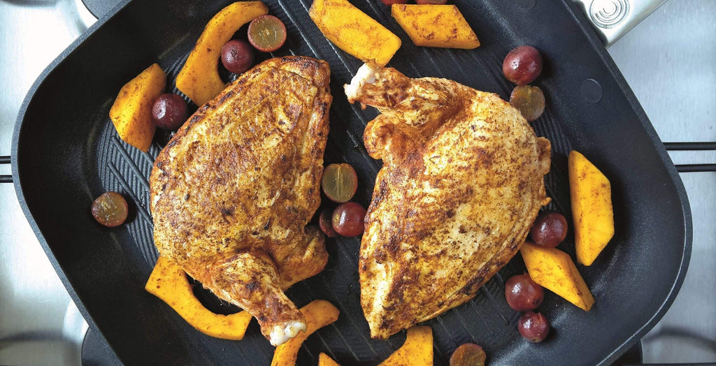 Spiced Supreme of Chicken Roasted Butternut Squash and Grapes, With Sa –  Circulon