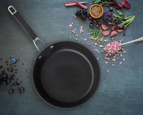 Circulon Frying Pan & Ingredients Ready to Cook