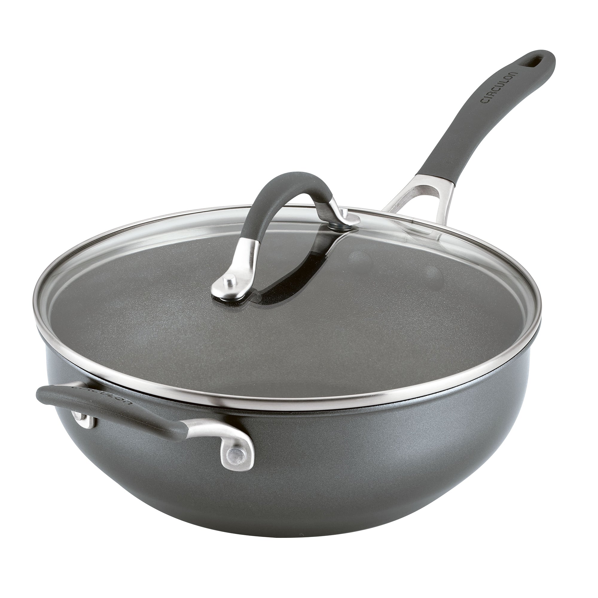ScratchDefense Extreme Non Stick Chefs Pan & Lid Helper Handle