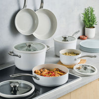 Halo LaserDefense™ Non-Stick Complete Ceramic Pan Set - 8 Pieces