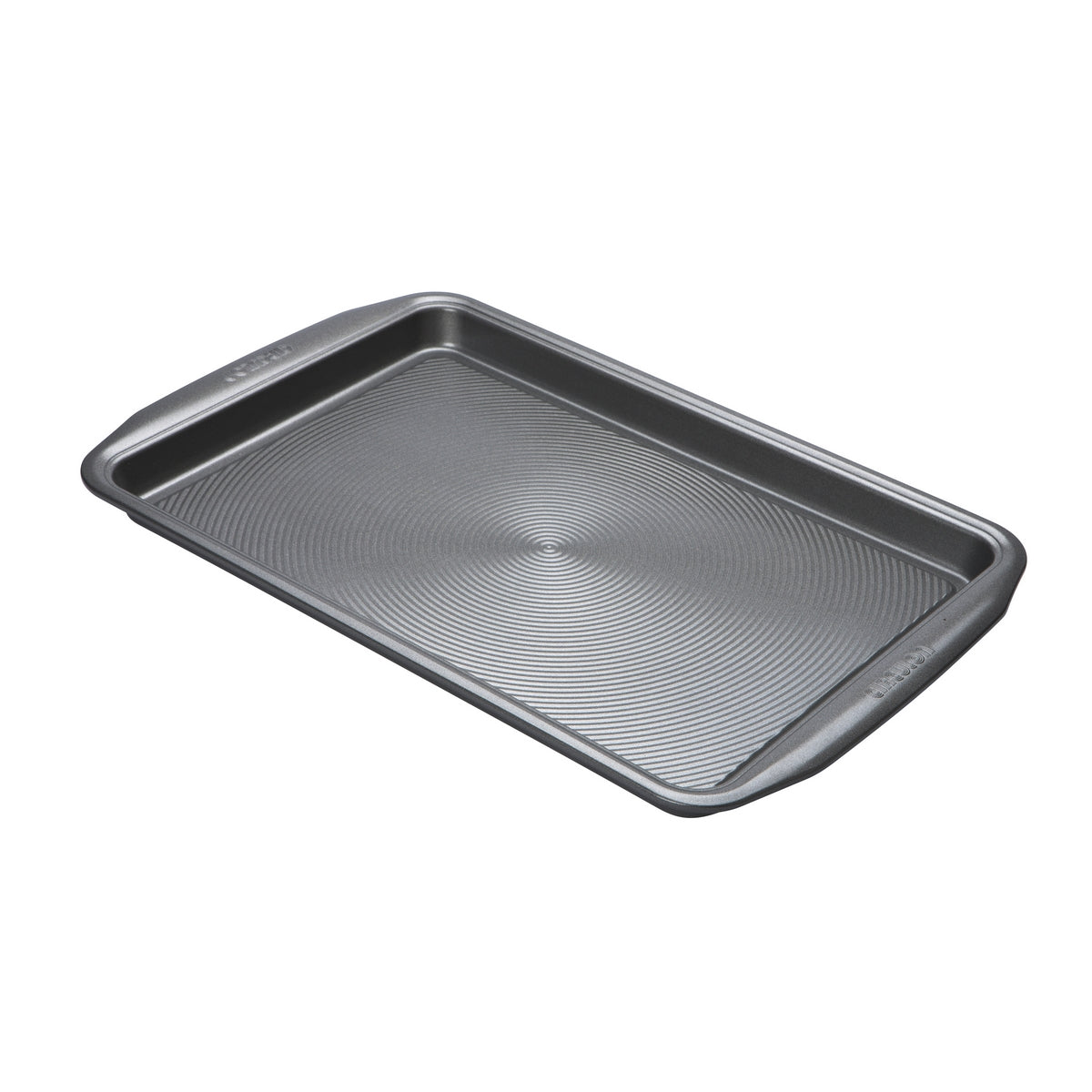 Shallow rectangular non-stick baking tray with iconic Circulon circles