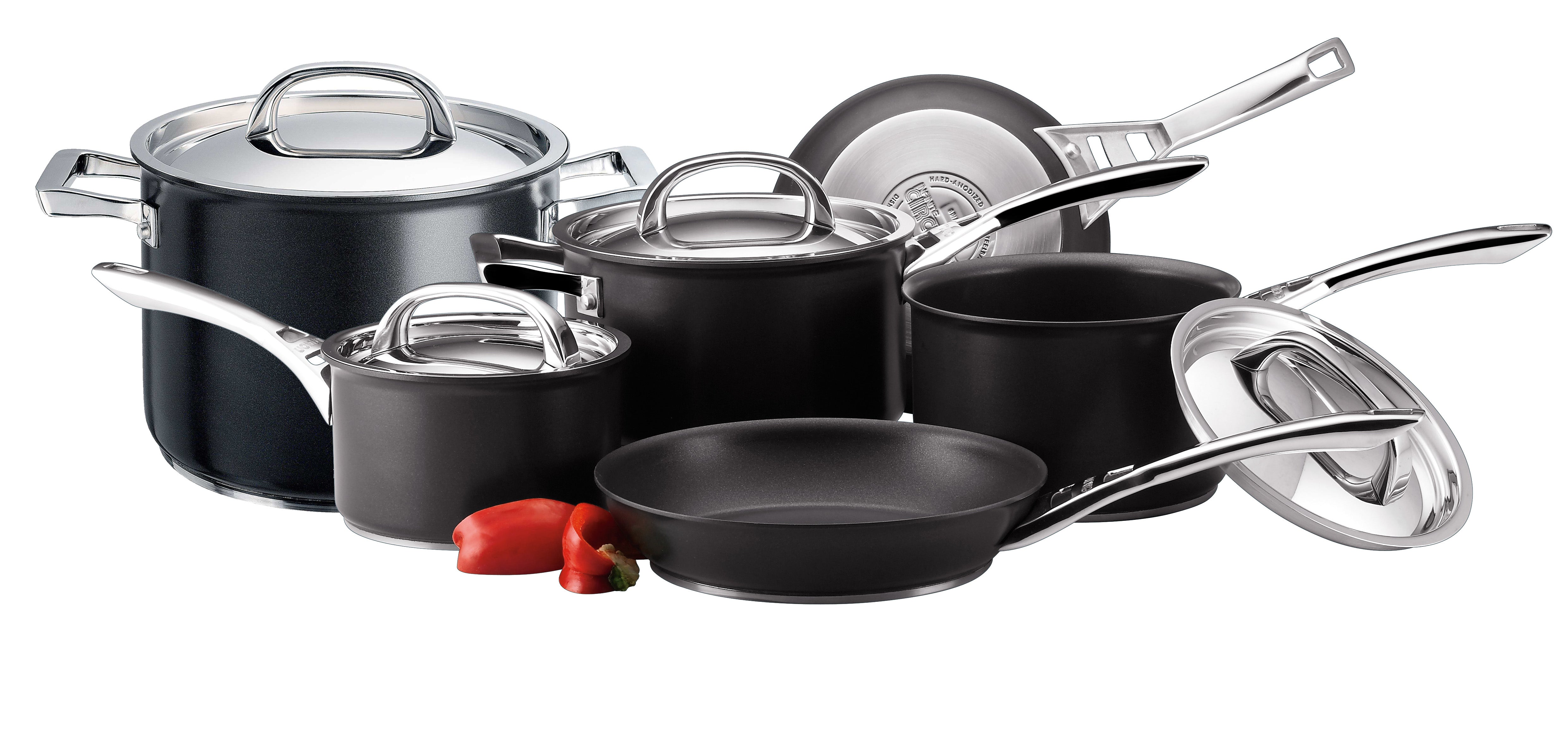 Infinite Non-Stick Skillet, Saucepan & Stockpot Pan Set - 6 Piece