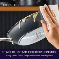 ScratchDefense Extreme Non-Stick Induction Large Frying Pan Set