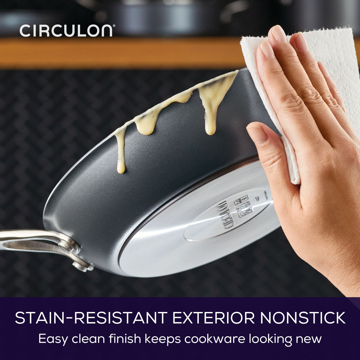 ScratchDefense Extreme Non-Stick Induction Large Frying Pan Set
