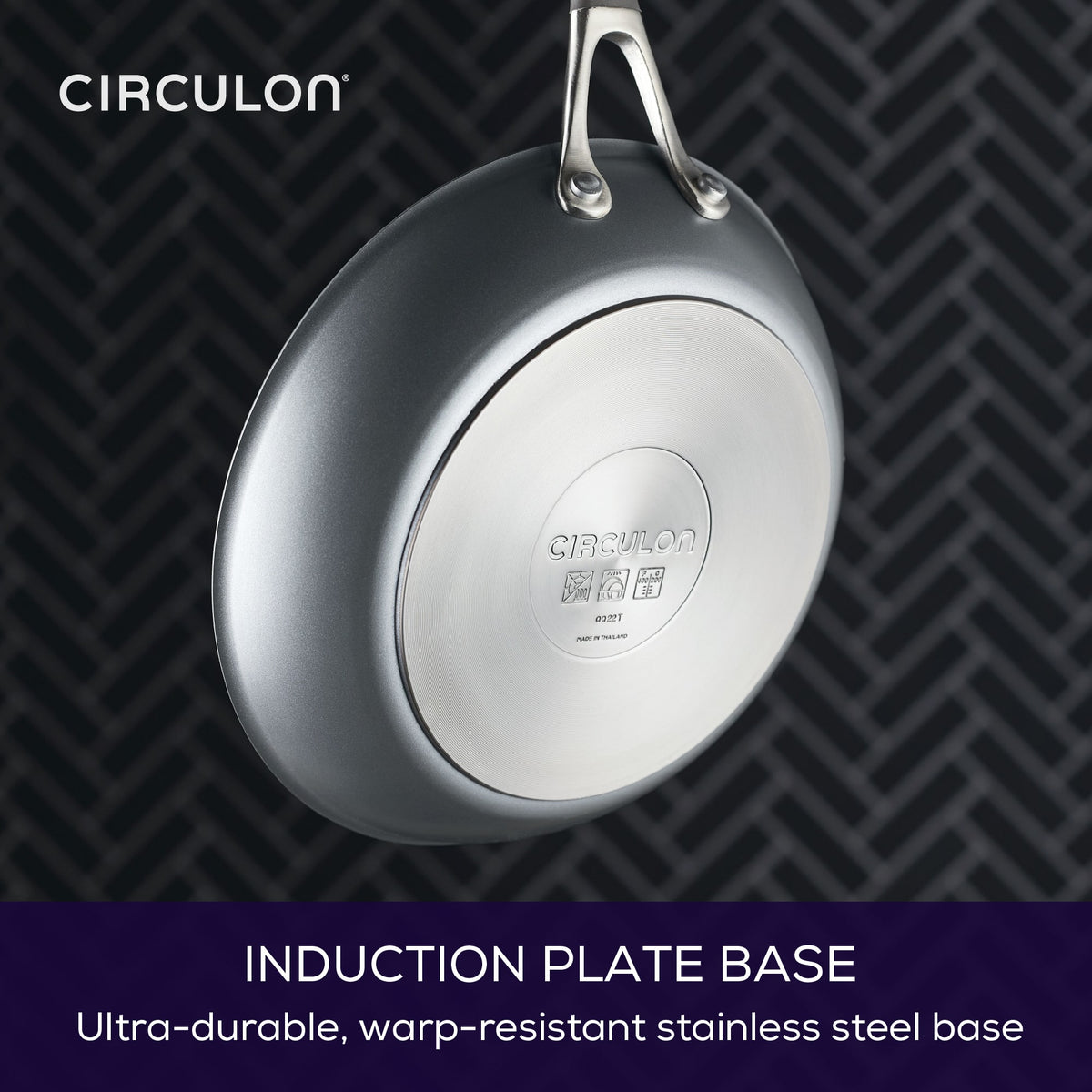 ScratchDefense Extreme Non-Stick Induction Large Frying Pan Set
