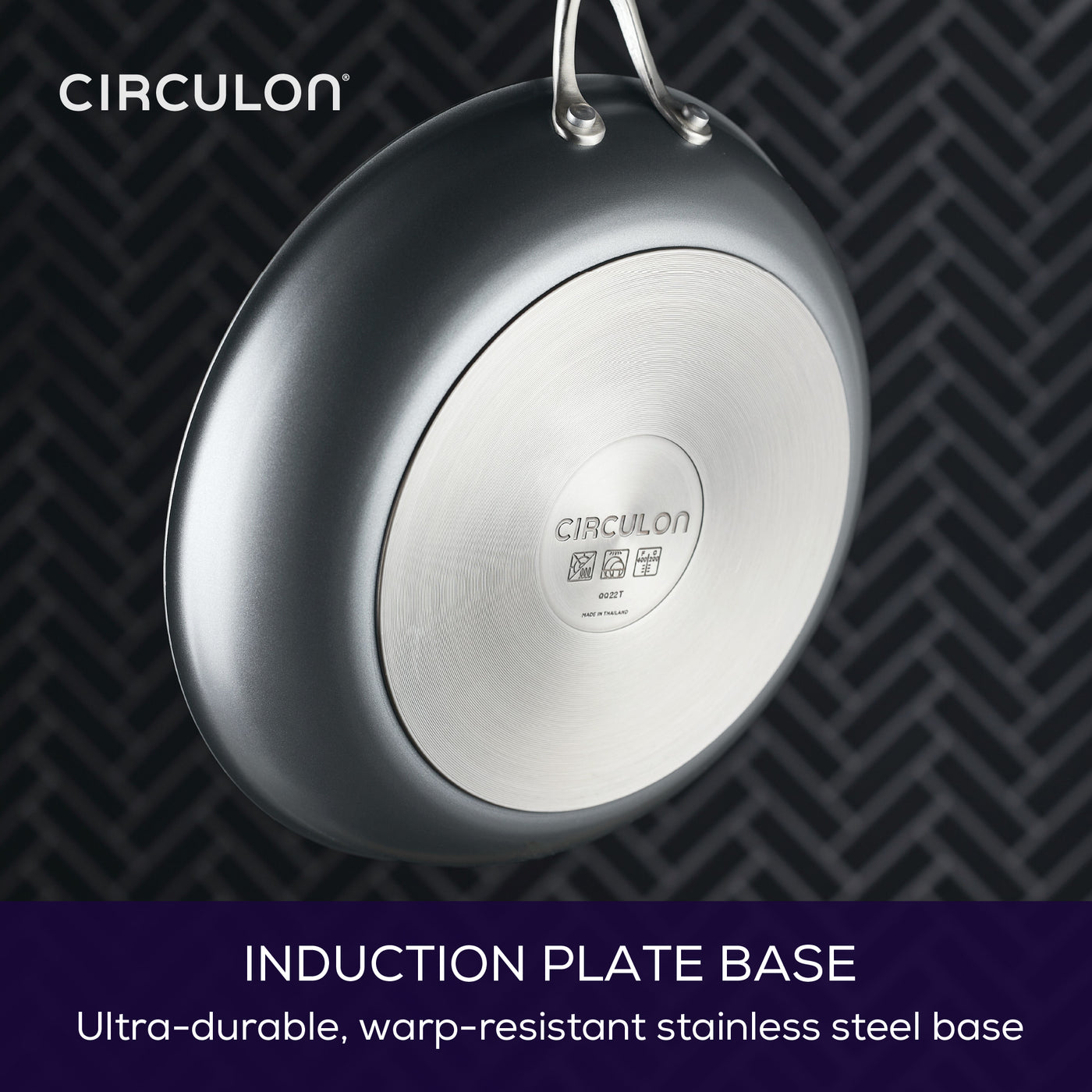 ScratchDefense Extreme Non-Stick Induction Frying Pan with Lid - 30 cm