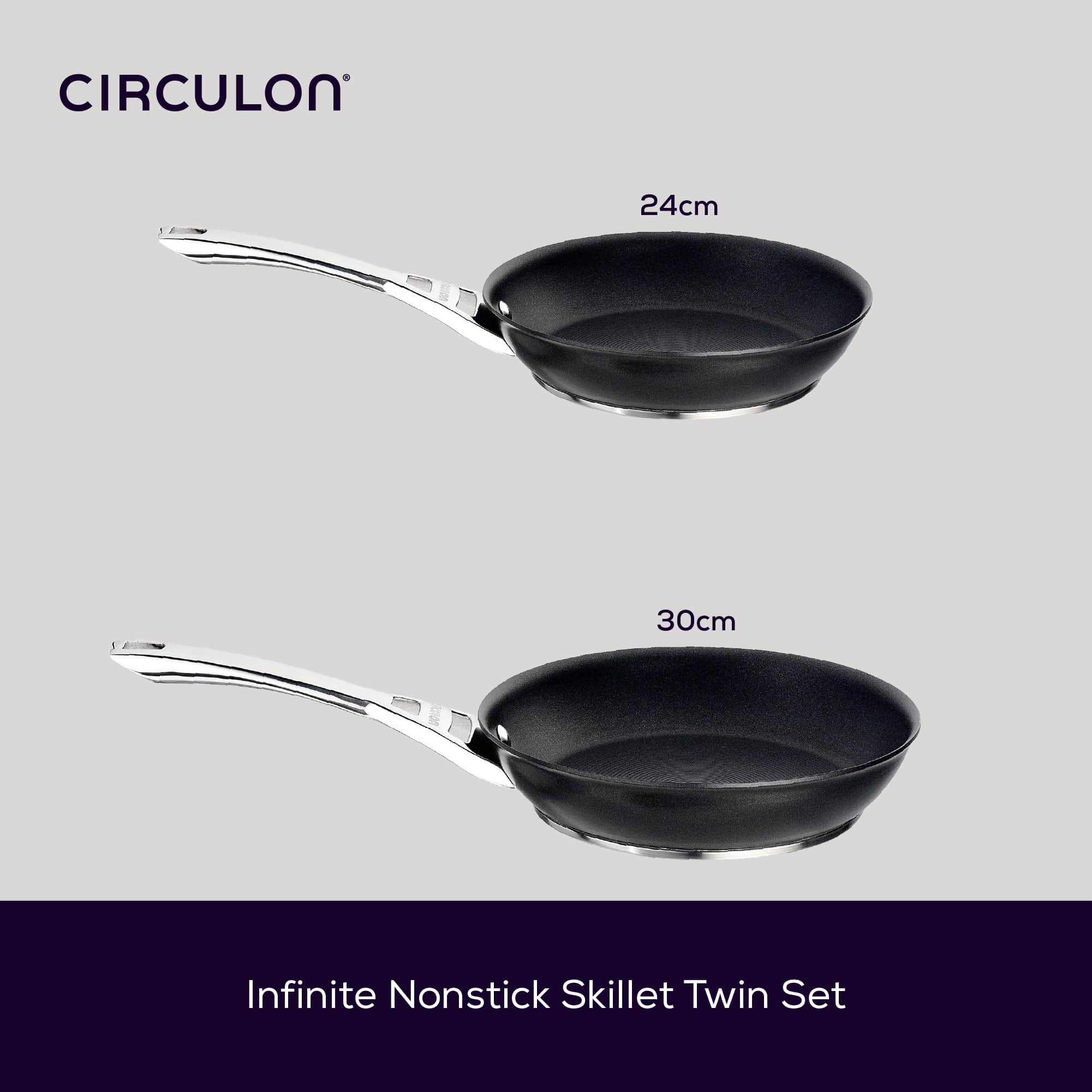 Non-Stick Induction Frying Pan Starter Pack Medium & Large · Circulon