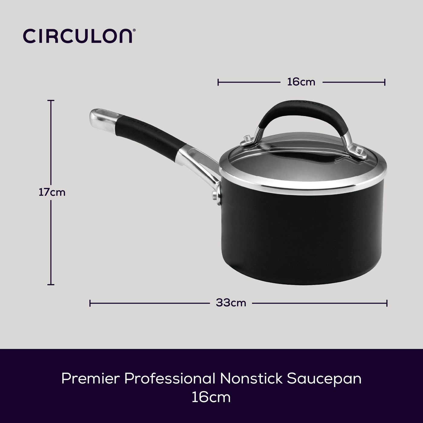 Premier Professional Non-Stick Saucepan - 2 Sizes