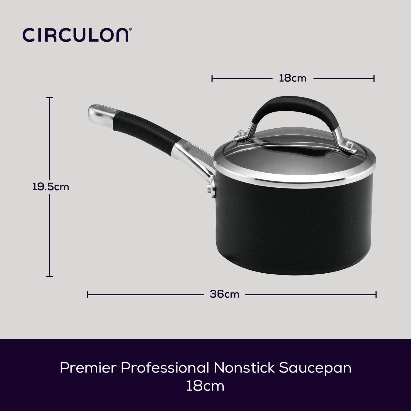 Premier Professional Non-Stick Saucepan - 2 Sizes