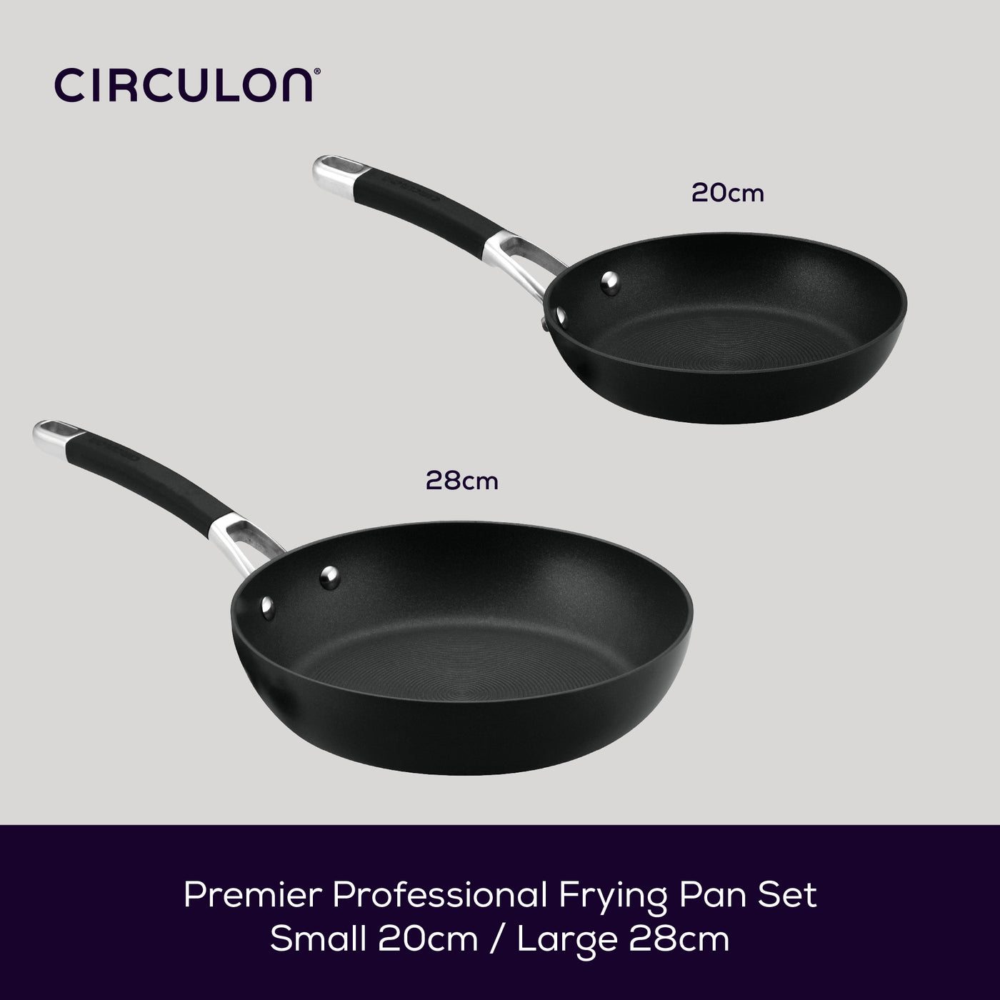 Premier Professional Twin Large Induction Frying Pan Set