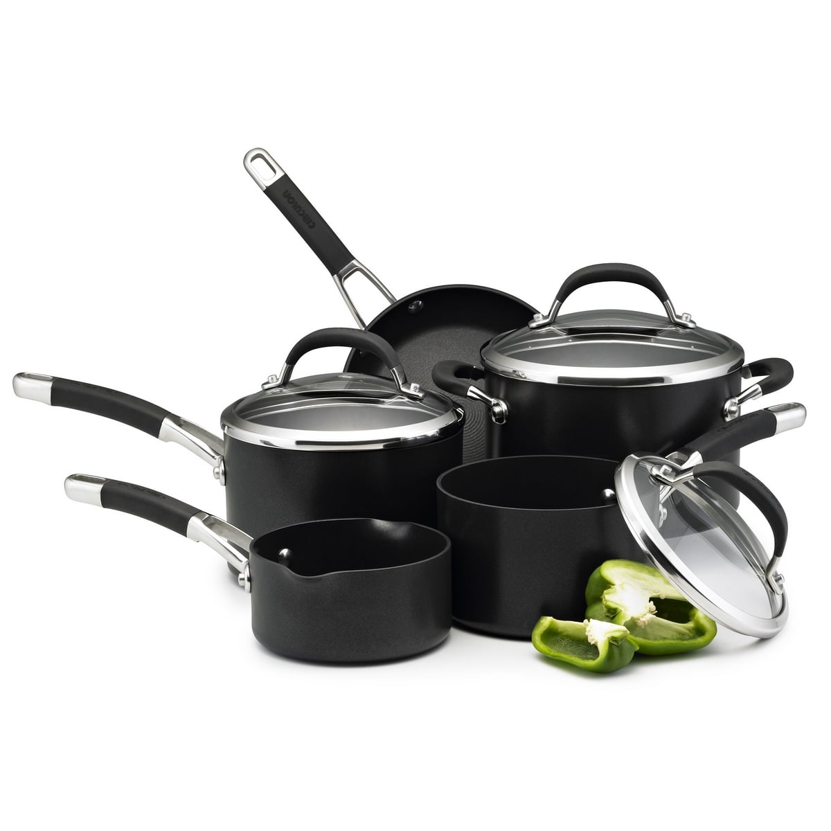Premier Professional Non-Stick Saucepan Skillet Family Set