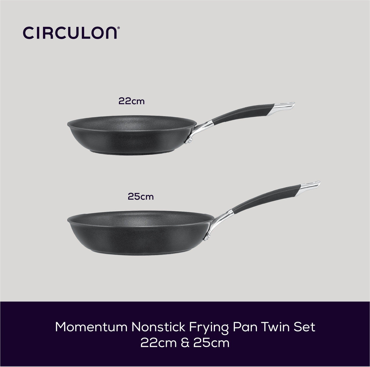 Momentum Non-Stick Induction Frying Pan - 3 Sizes