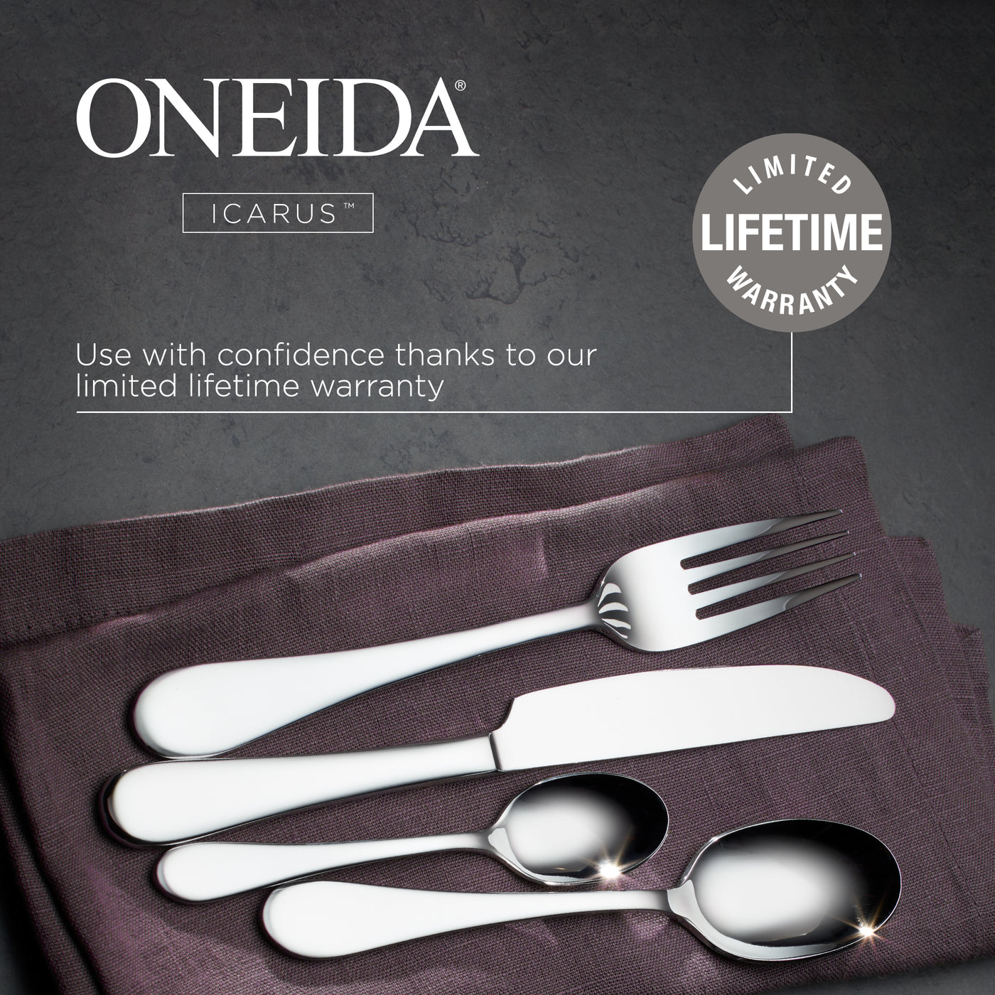 Oneida Icarus Cutlery Set - 16 Pieces