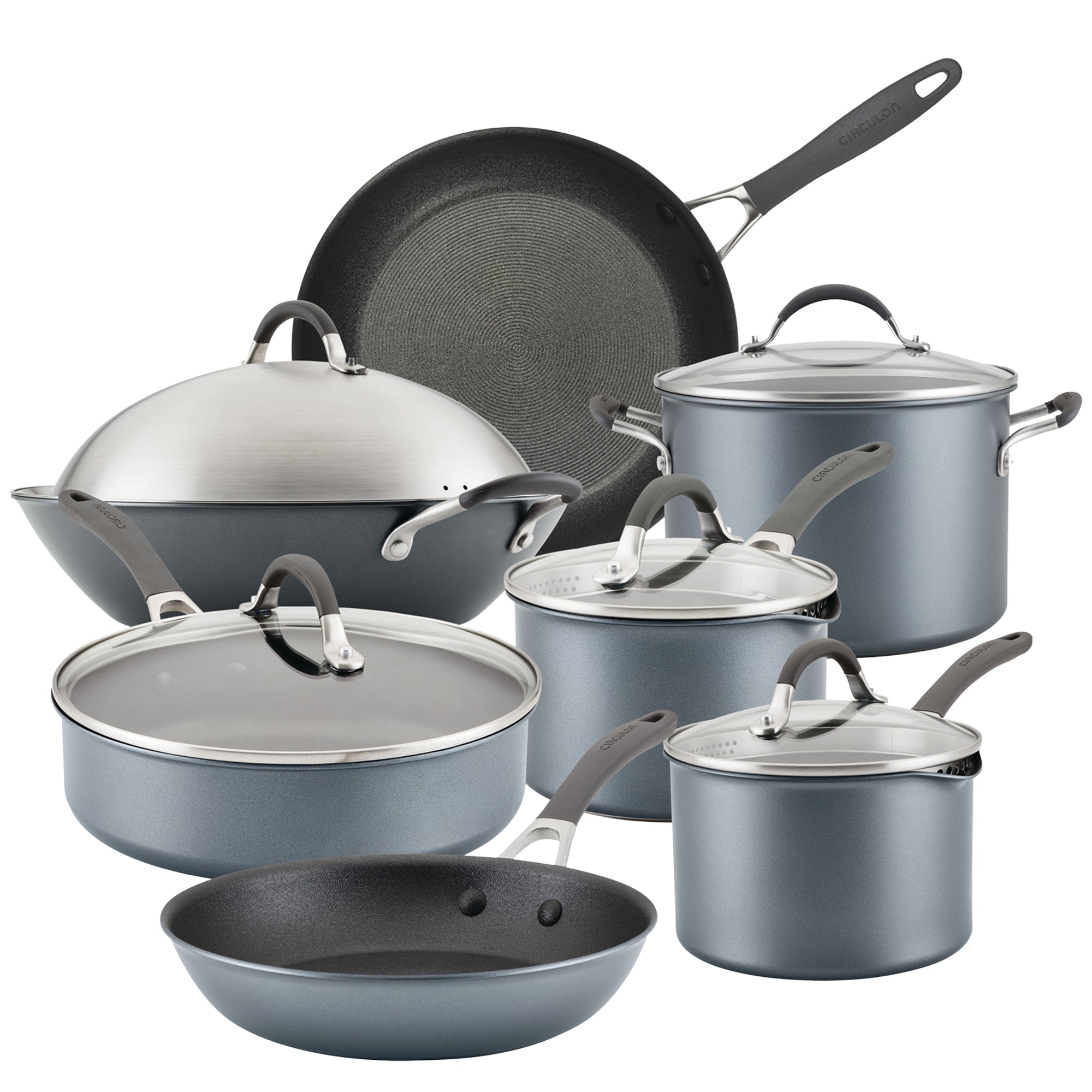 ScratchDefense Extreme Non Stick Complete Pan Set 7 Pieces
