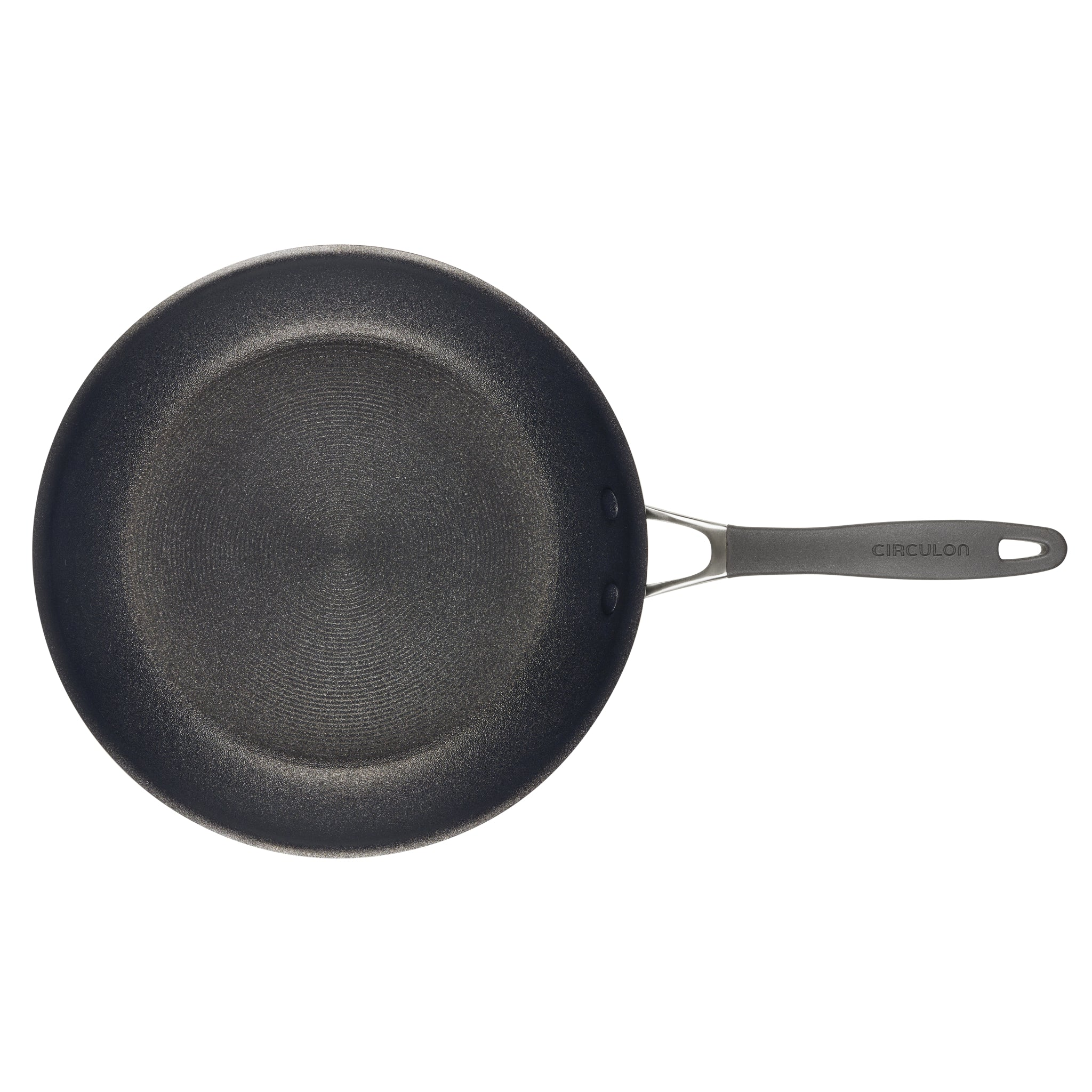 Inner Cooking Surface of the Circulon ScratchDefense Extreme Non-Stick Frying Pan
