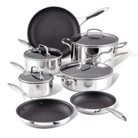 ScratchDefense Multi-Layer Stainless Steel Extreme Non-Stick Complete Pan Set - 7 Pieces