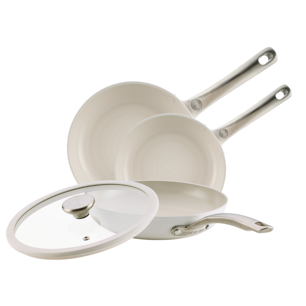 Halo LaserDefense™ Non Stick Ceramic Frying Pan Set 3 Piece