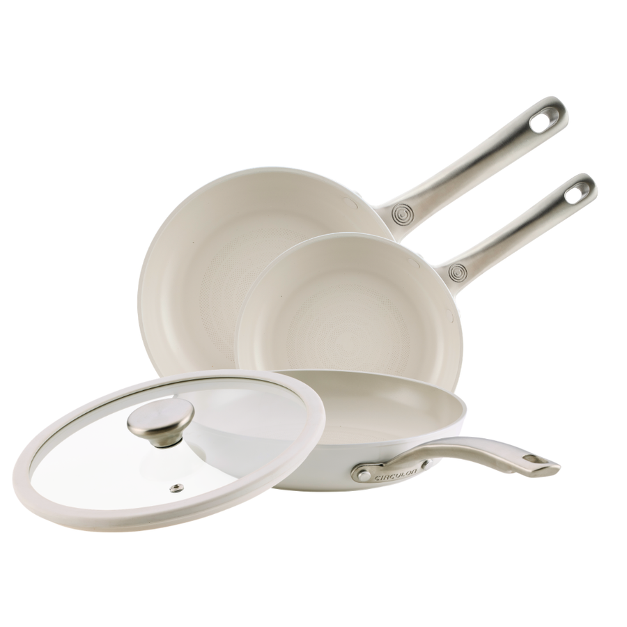 Halo LaserDefense™ Non-Stick Ceramic Frying Pan Set - 3 Piece
