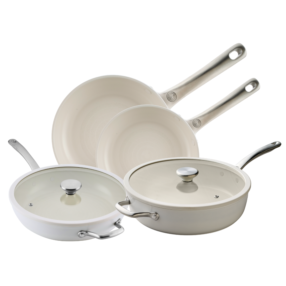 Halo LaserDefense™ Non Stick Ceramic Frying Pan & Sauté Pan Set 4 Piece