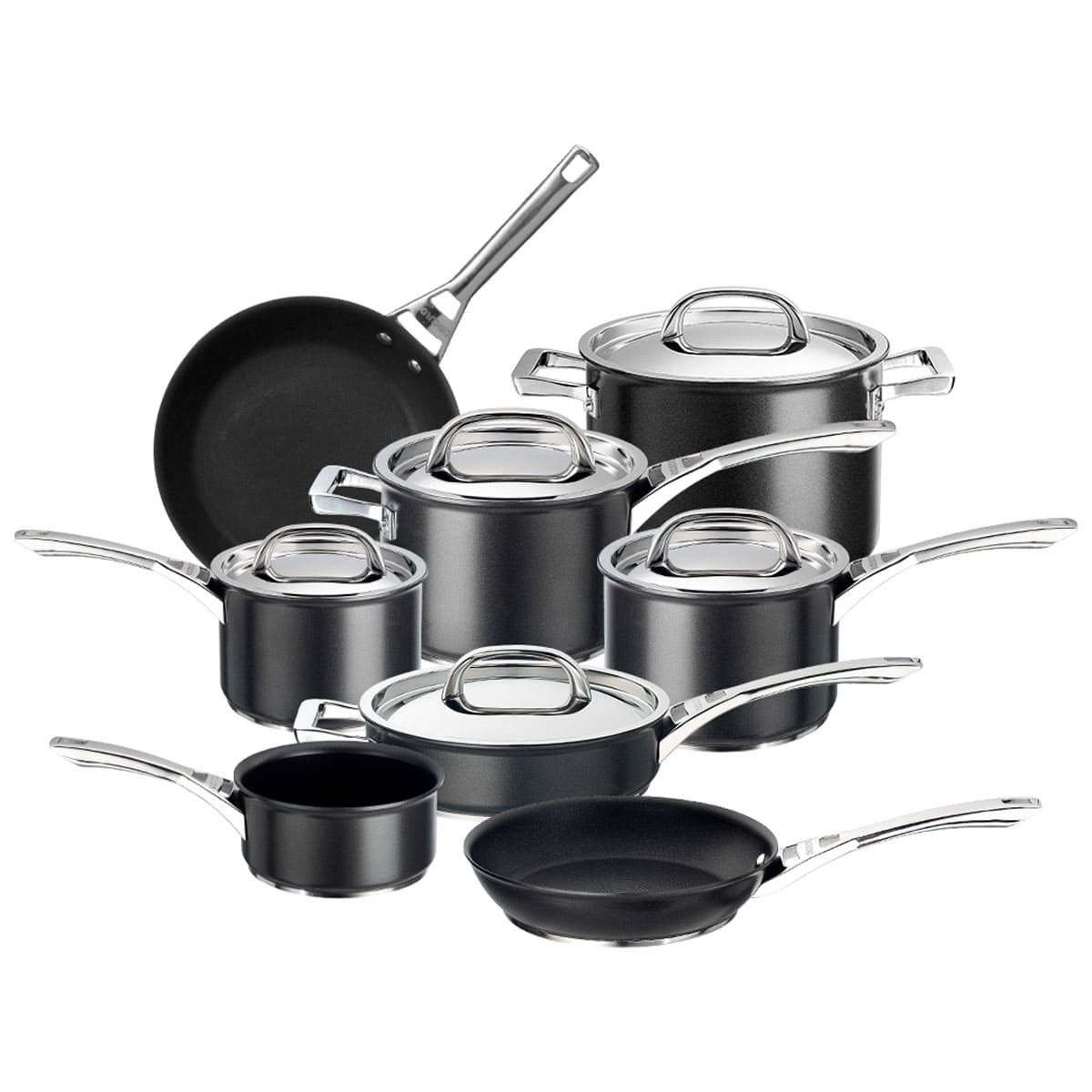 Infinite Ultimate Non Stick Induction Saucepan Skillet & Sauté Complete Pan Set 8 Pieces