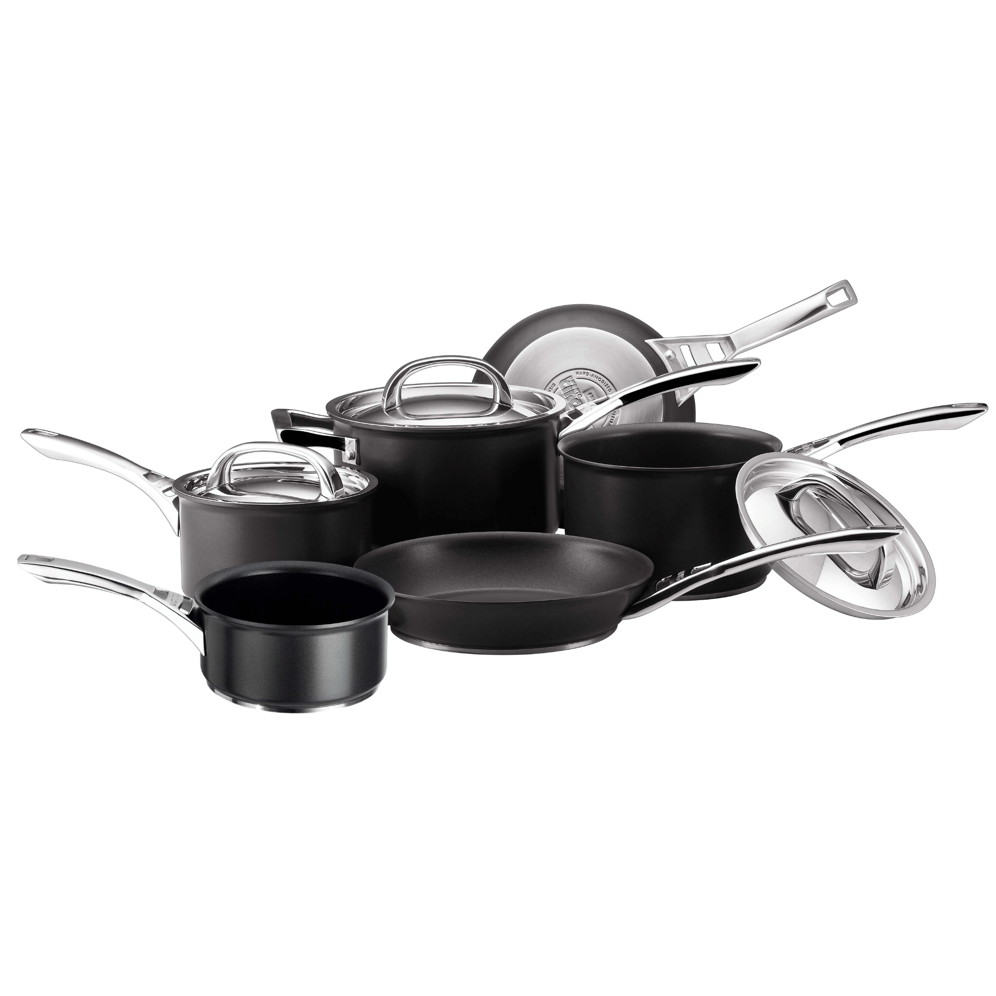 Infinite Non Stick Induction Skillet Milk Pan Saucepan & Lid Set 6 Pieces