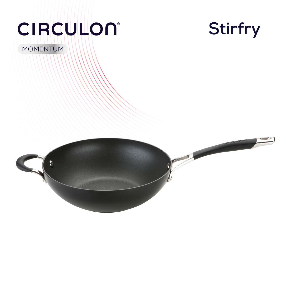 Circulon Total Hard Anodised Induction Non-stick 30cm Wok Stiryfry Pan