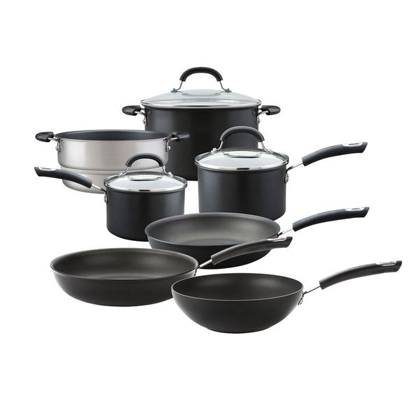 Total Non-Stick Saucepan, Frying Pan & Steamer Set - 7 Pieces