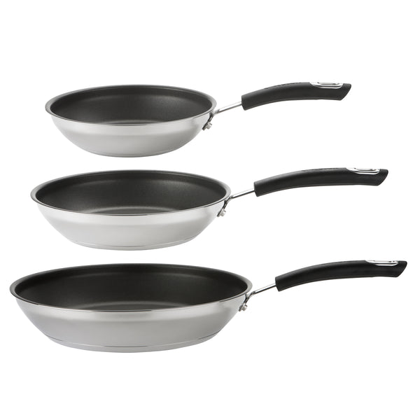 If you're looking for a classic Stainless Steel Frying Pan Set, you're in the right place with the Circulon Total Non-Stick Induction Frying Pan Set including 3 Pieces.