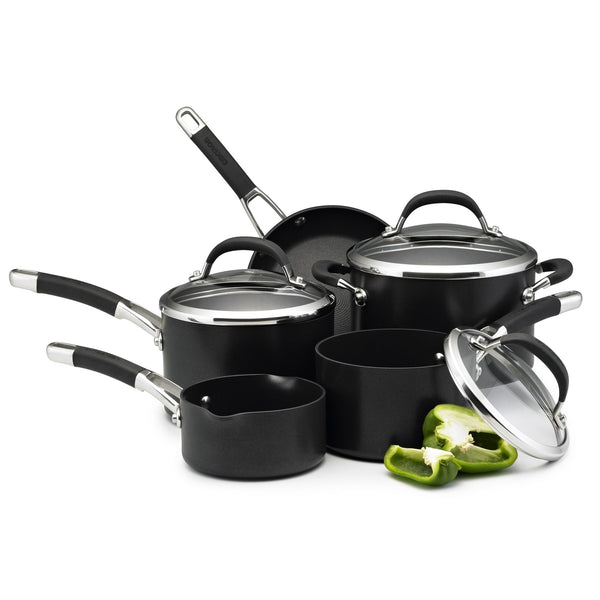 Premier Professional Non-Stick Induction Saucepan, Milk Pan & Skillet Set - 5 Pieces