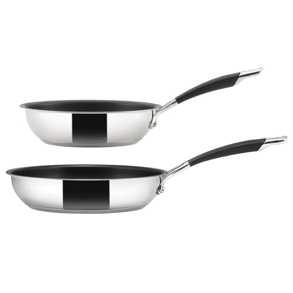 Momentum stainless steel frying pan is also available in a twinpack and comes with a lifetime guarantee