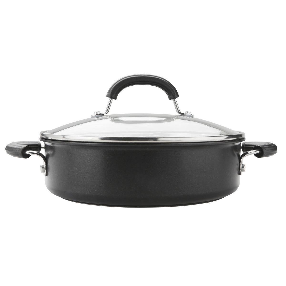 Total Non Stick Induction Deep Paella Pan & Lid 28cm
