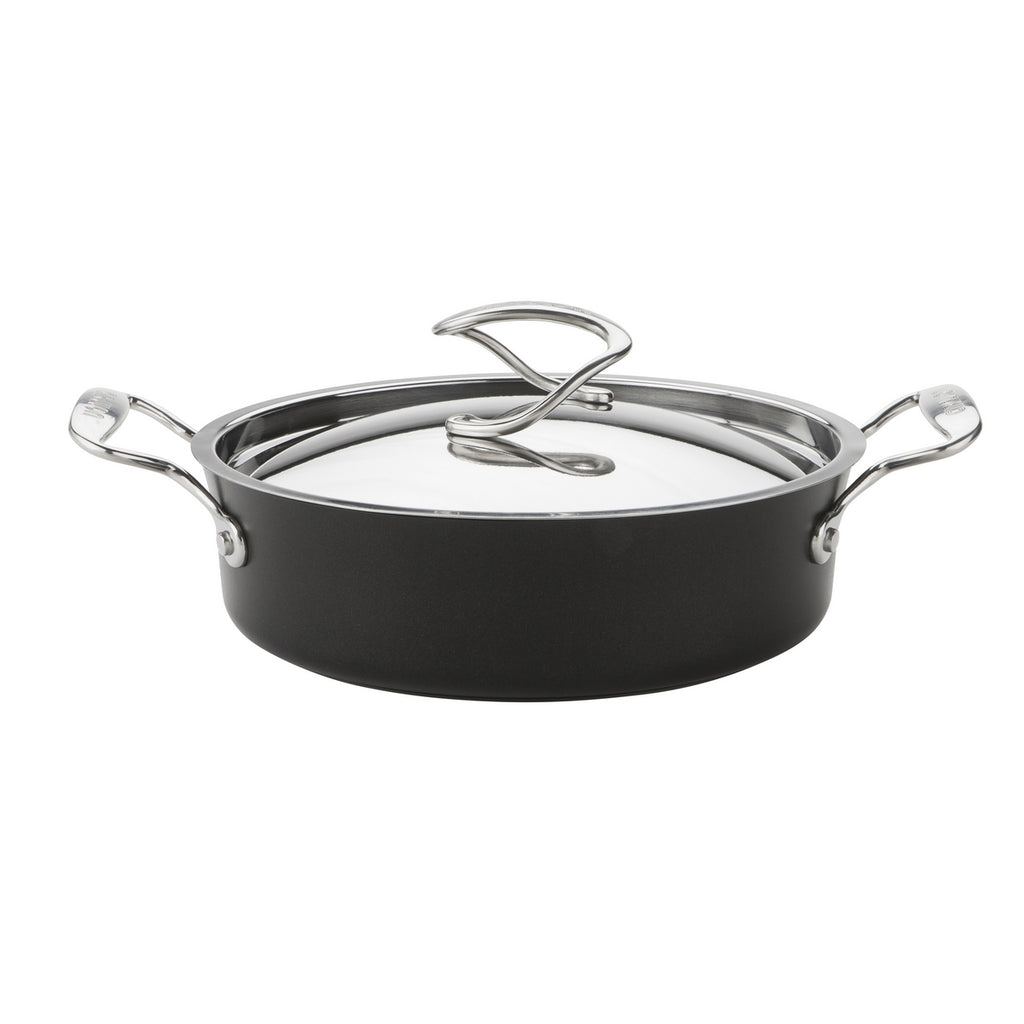  Meyer Select Nickel Free Stainless Steel Sauteuse with Glass  Lid, Steel Saute Pan with Triply Base, Frying Pan with Lid, Gas and  Induction Suitable