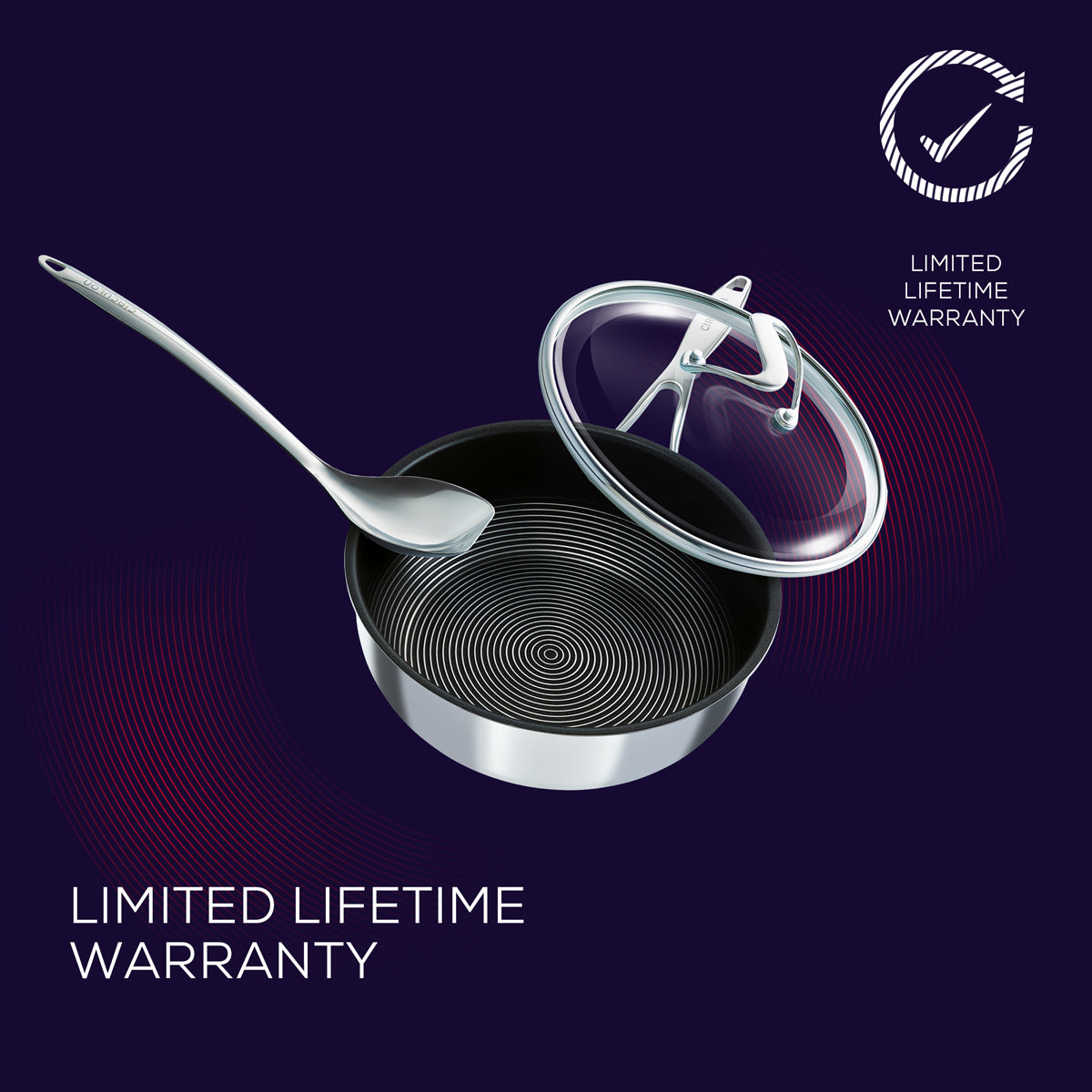 Circulon SteelShield cookware range comes with a lifetime guarantee - for a lifetime of bold cooking.