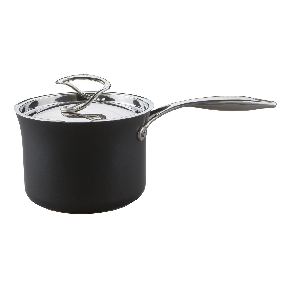 Style range from Circulon. This 3 piece saucepan set includes 16cm, 18cm and 20cm saucepans with S shaped stay cool handles