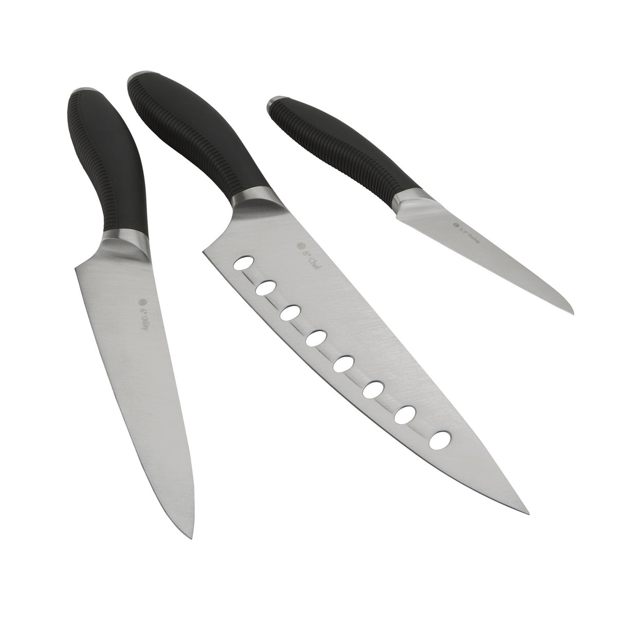 Kitchen Knife Chef Utility & Paring Set 3 Pieces