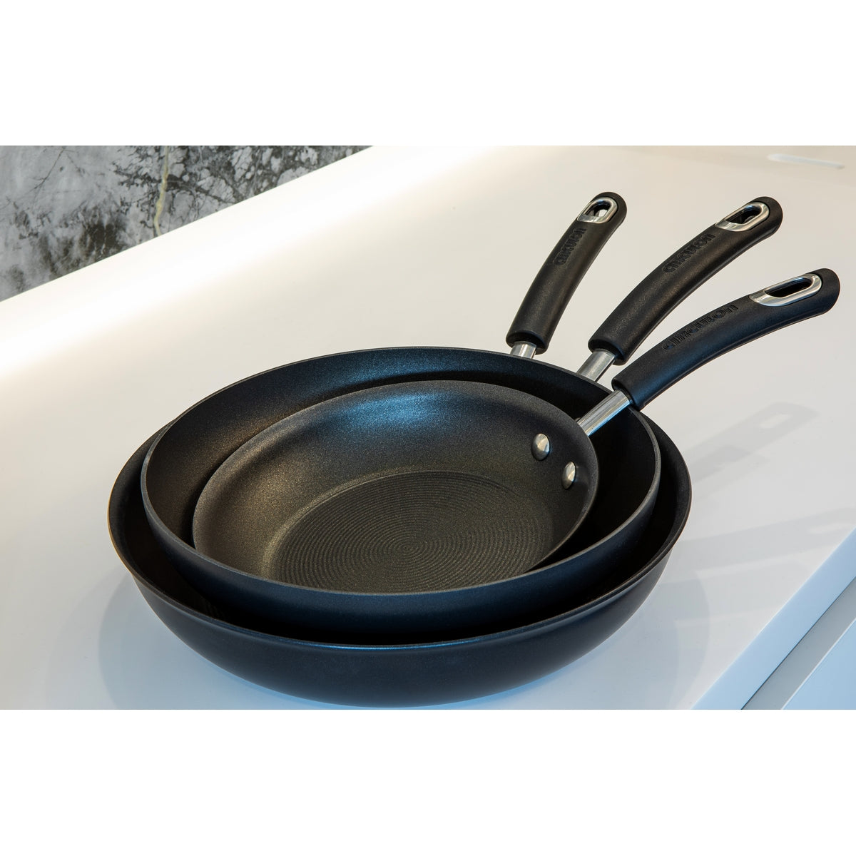 Total Hard Anodized frying pans from Circulon come with a lifetime guarantee