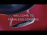 Circulon SteelShield stainless steel nonstick pan set. 